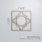 Ekena Millwork Extra Small Gypsum Decorative Fretwork Wood Wall Panels, Hickory, 7 3/8"W x 7 3/8"H x 3/8"T WALW08X08X0375GYPHI - alternate 2